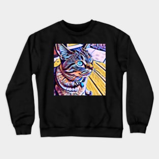 Cat Painting Crewneck Sweatshirt